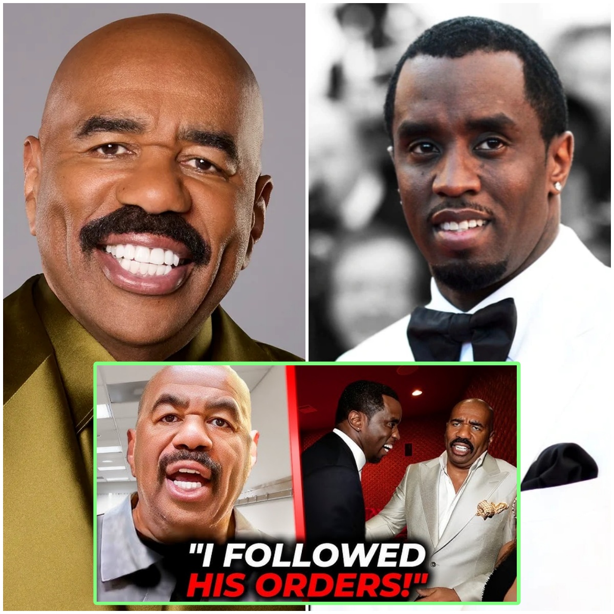 Steve Harvey RELEASES VIDEO Claiming To Be Diddy's VICTIM For 25 Years